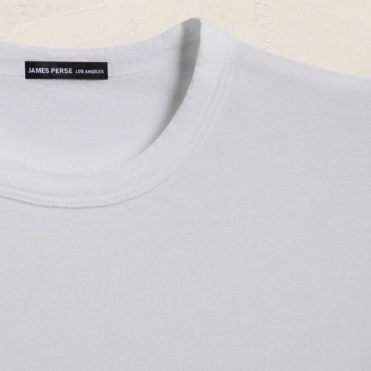 James Perse - Long Sleeve Brushed Jersey Crew Tee