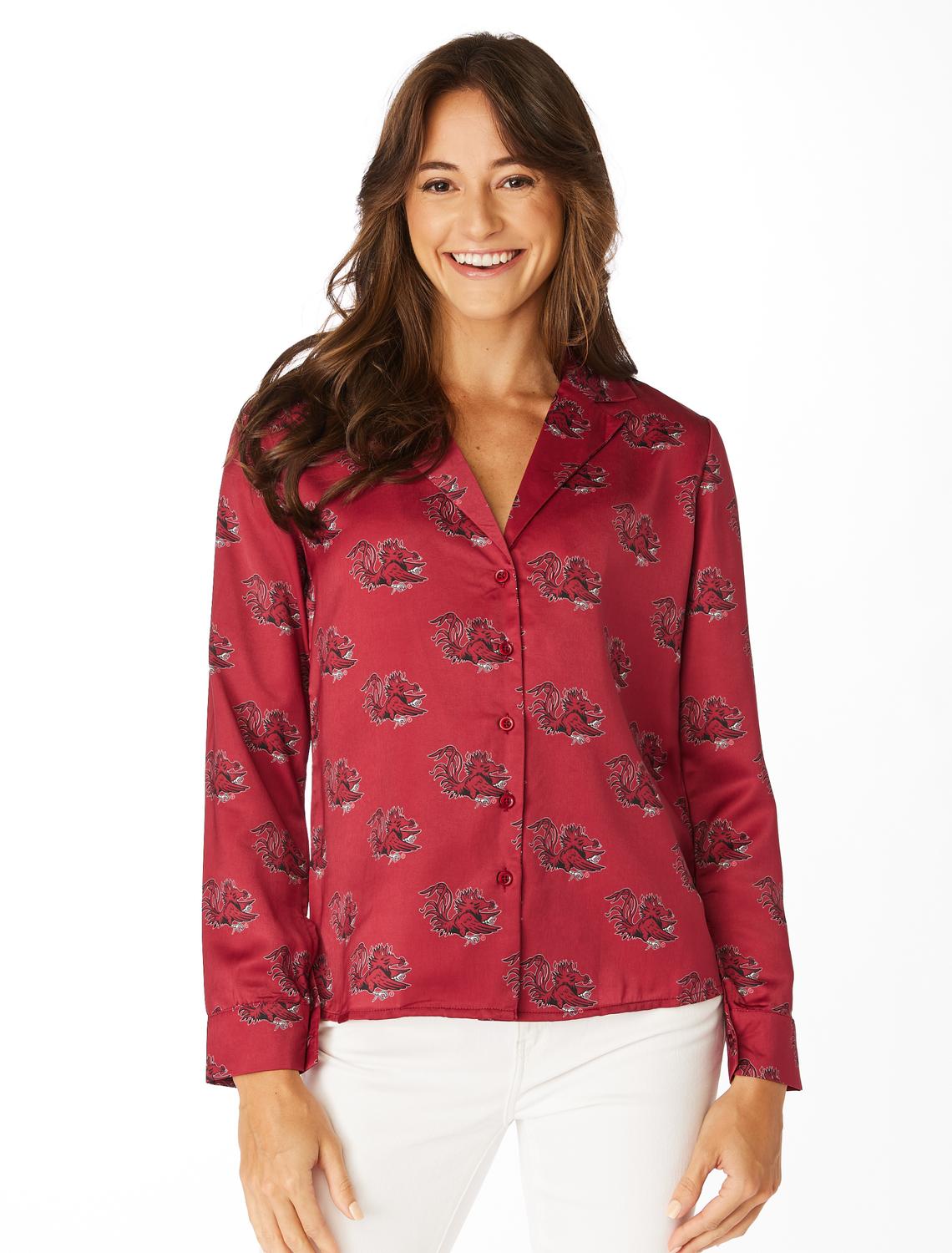 Stewart Simmons - Gamecock Button Up Long Sleeve Top