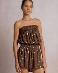 Elan - Smocked Waist Romper