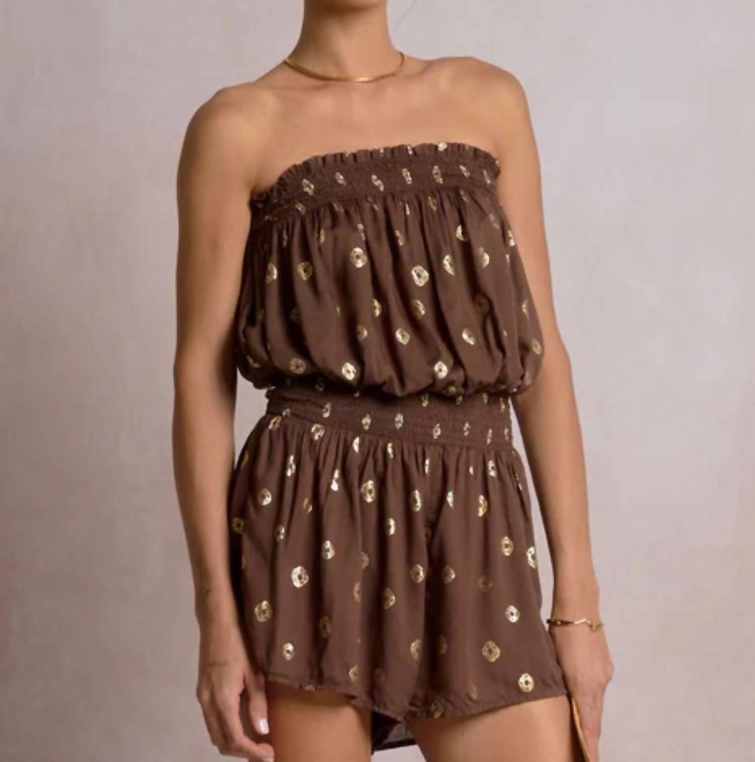 Elan - Smocked Waist Romper