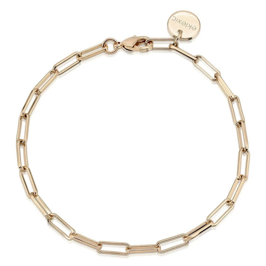 Eklexic - Women's Elongated Link Chain Anklet