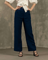 Menique - High Drape Wide Leg Pants
