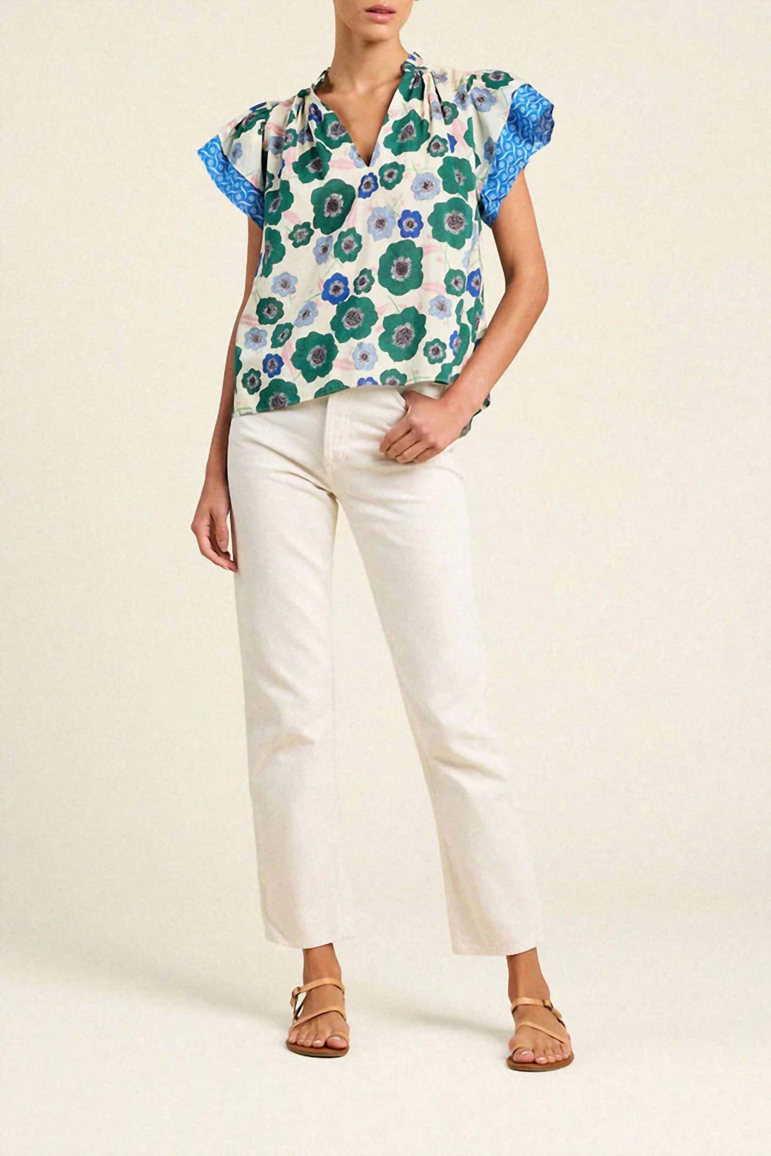 Trovata - Clover V Neck Blouse