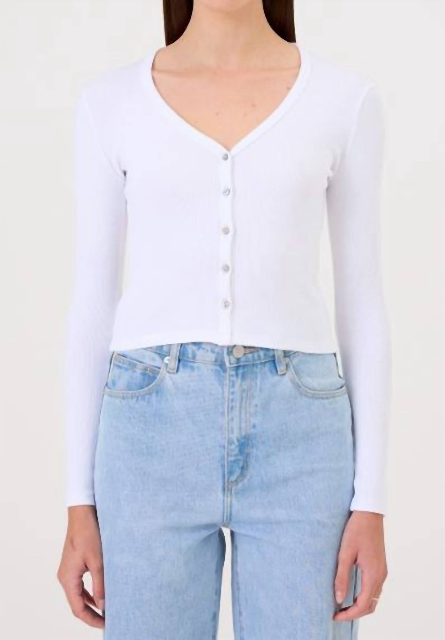 Goldie - CROP V CARDIGAN