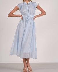 Elan - Tie Waist Midi Dress