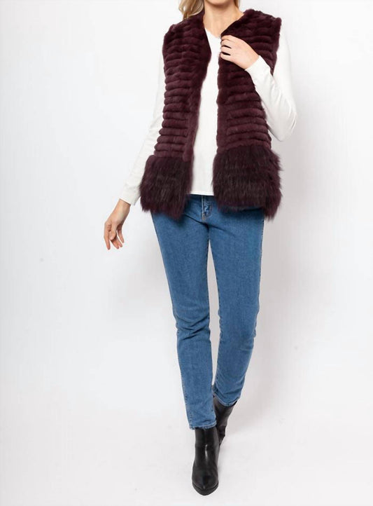 Genuine Rex Real Rabbit Fur Vest