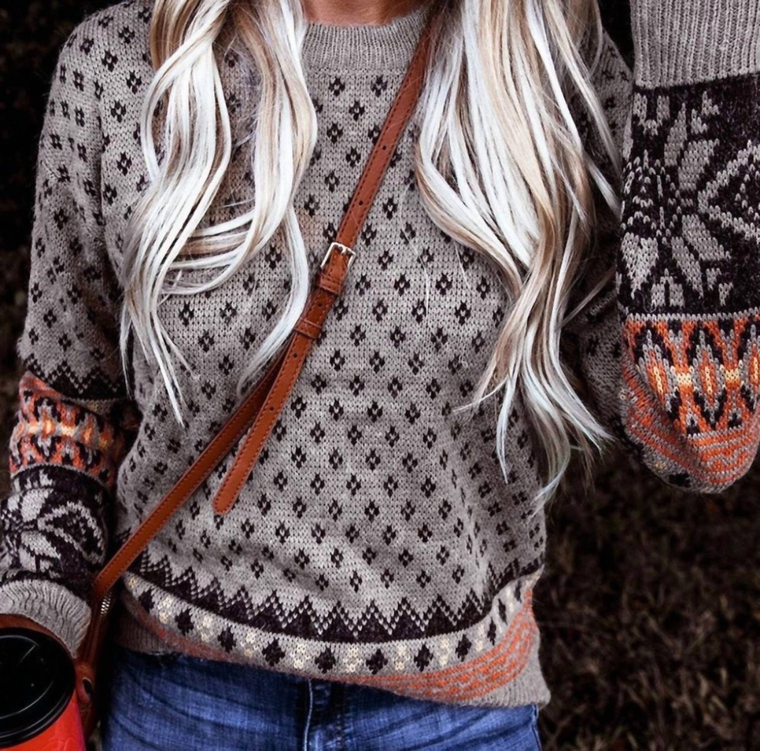 Bouska - Sweater Weather Printed Pullover