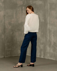 Menique - High Drape Wide Leg Pants
