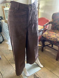 Before You - Women's Corduroy Ankle Wide Leg Pants