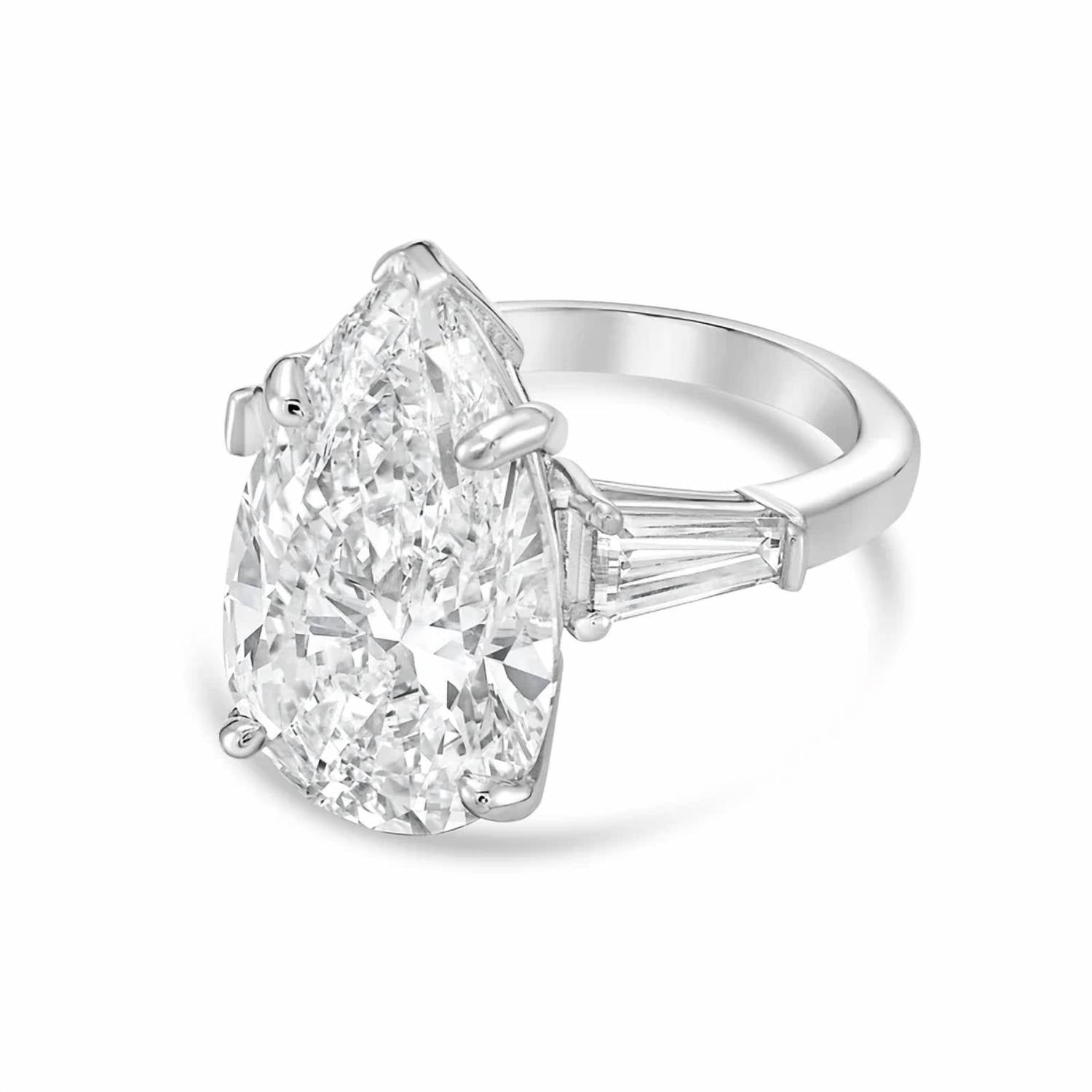 Diana M Jewels - Women's Pear Lab-Grown Diamond Ring (2.00 Ct) - Classic