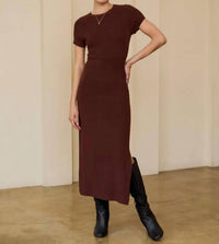 Le Lis - Blakely Back Tie Sweater Midi Dress