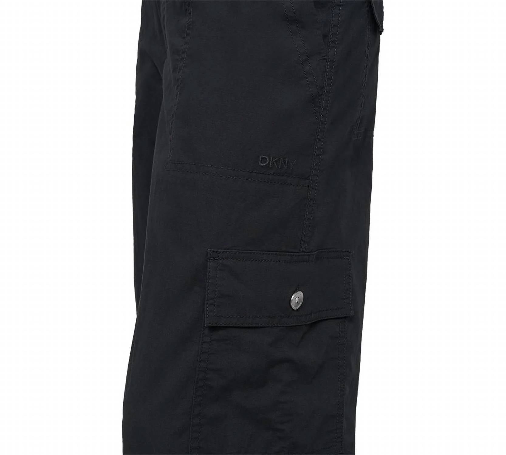Dkny - Cotton High-rise Wide-leg Cargo Pant