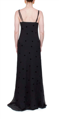 Anna October - Women's Coletta Sheer Polka Dot Maxi Dress