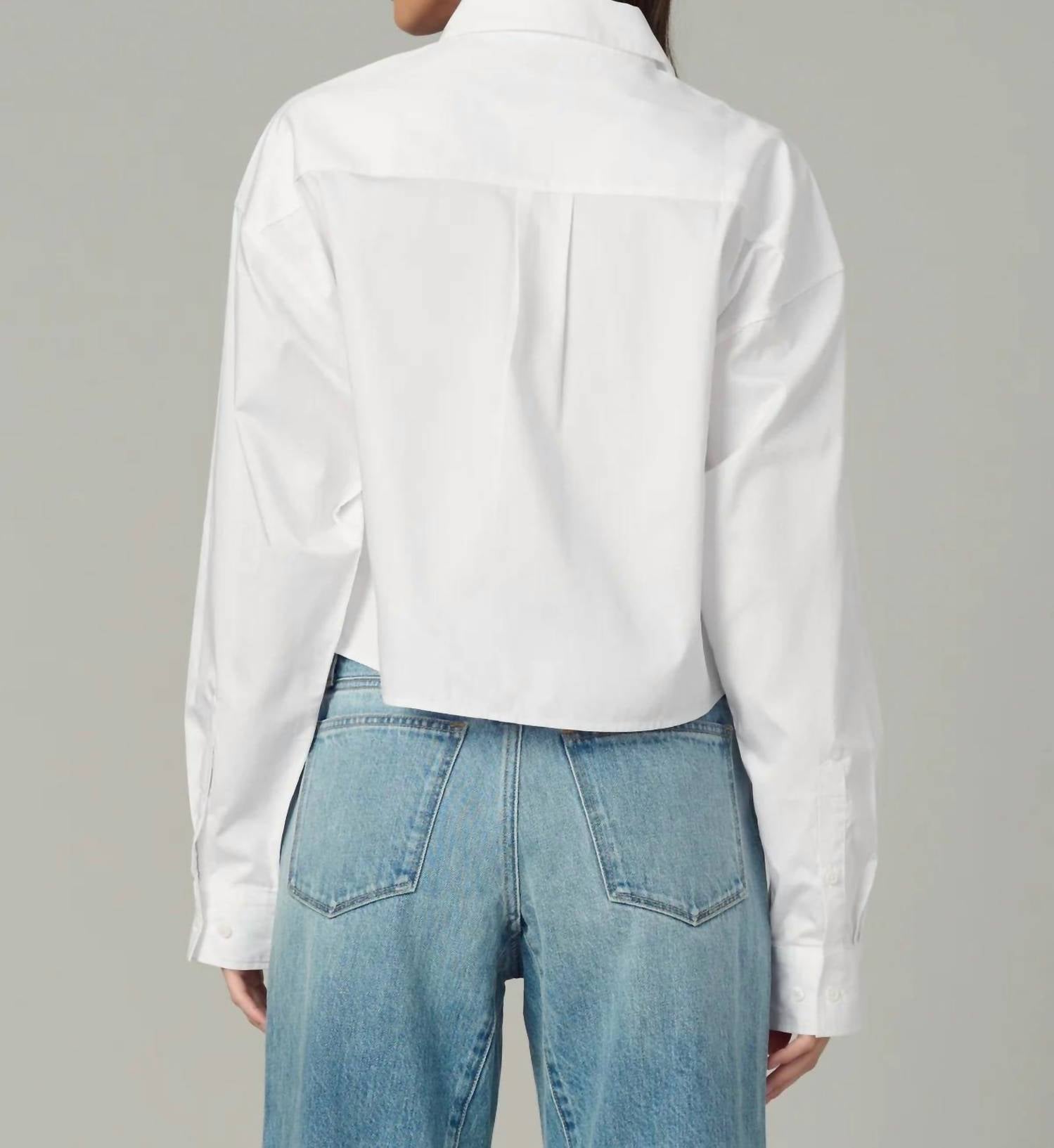 Joe'S Jeans - The Cropped Boyfriend Button Down Shirt