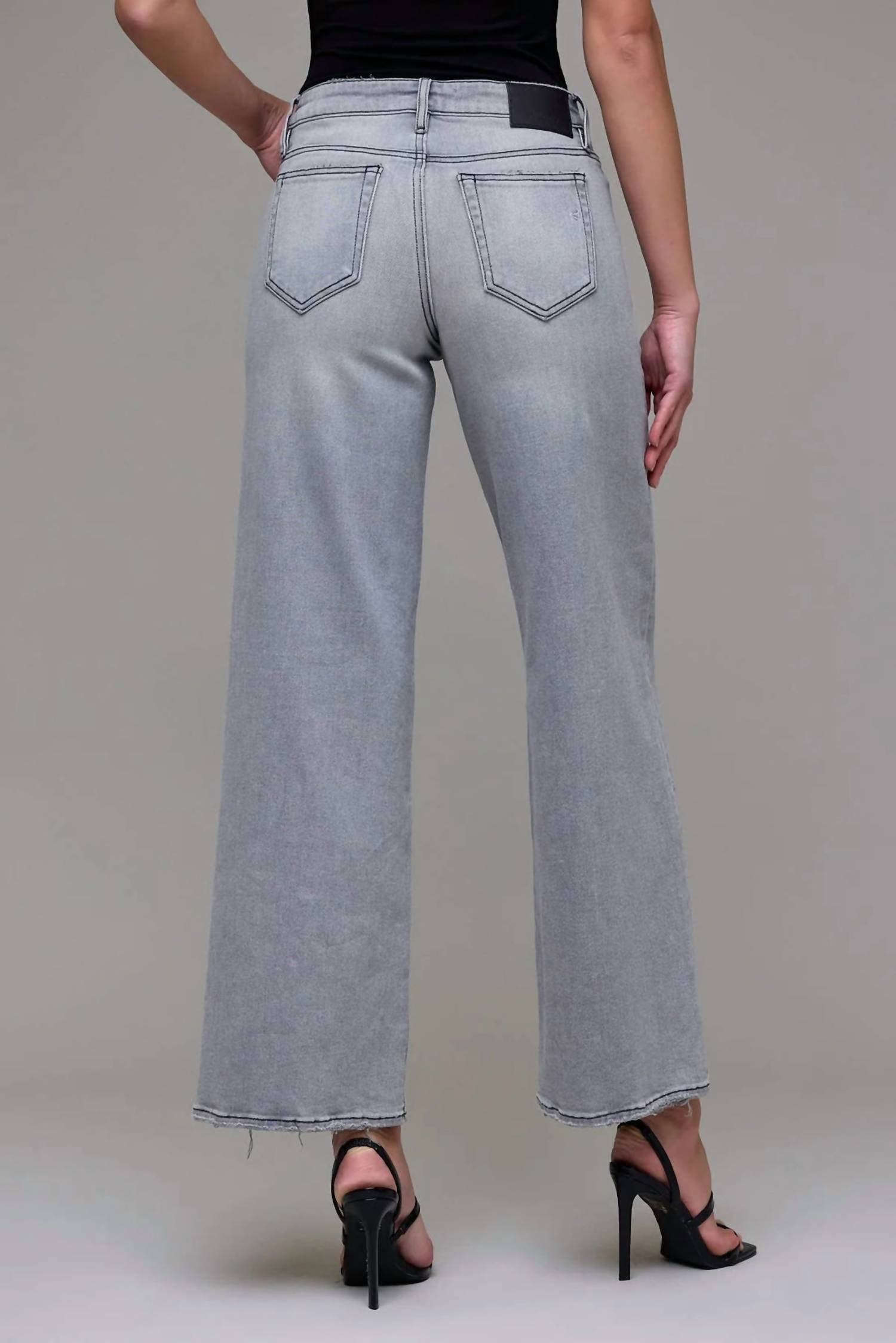 Hidden - Nori Mid Rise Wide Leg Jeans