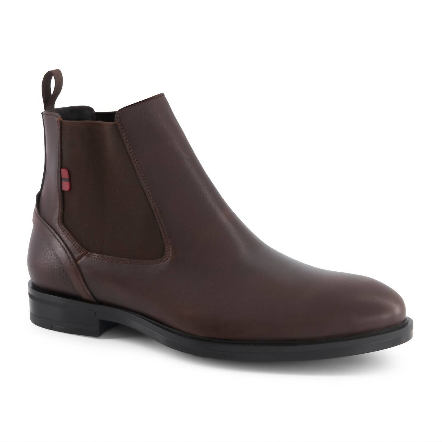 Andrea Men's Slip-on Ankle Boots in dark brown - men's boots - alternate view