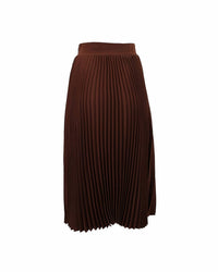 Theo The Label - Women's Atlas Pleated High Slit Skirt