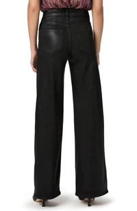 Paige - Anessa Coated High Waist Wide Leg Jeans