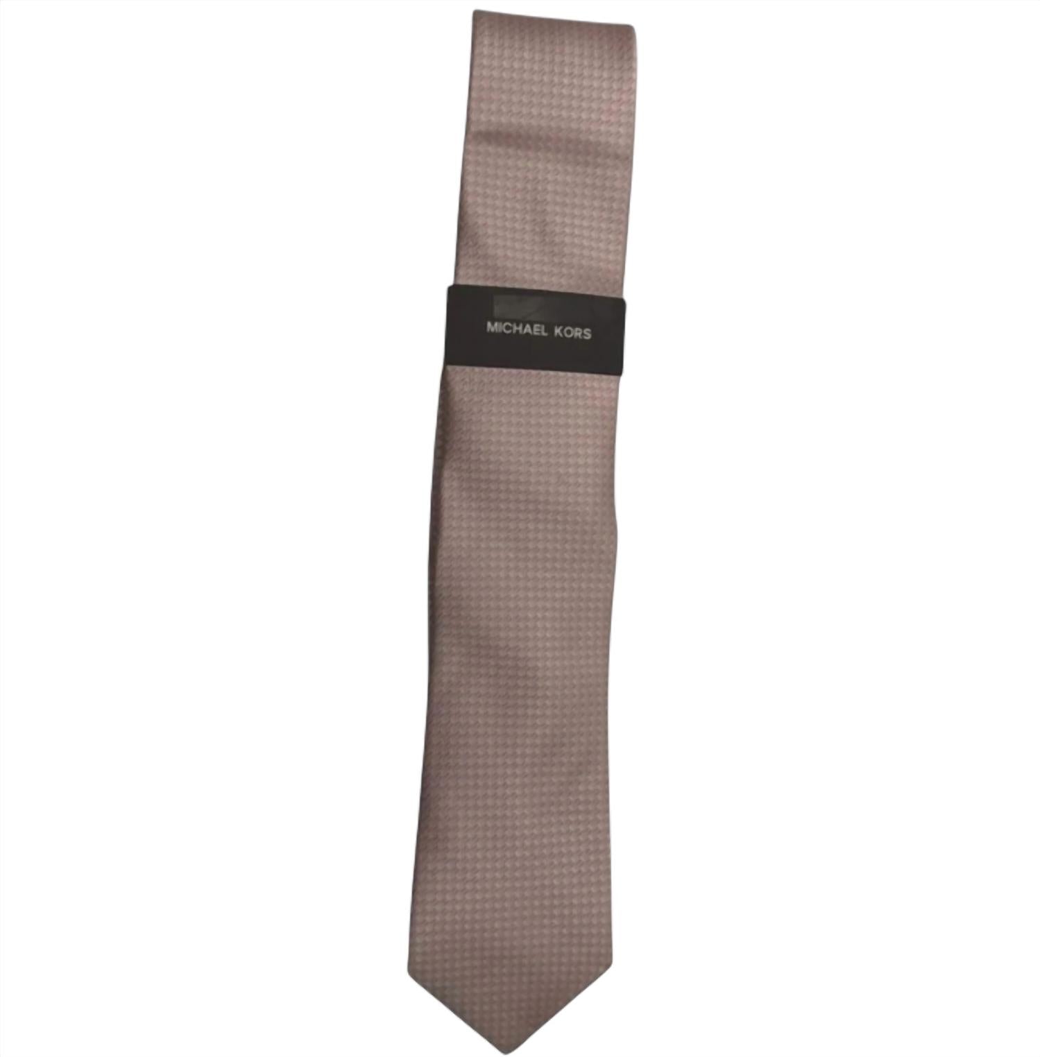 MICHAEL KORS Men's Textured Tie in pink - men's accessory