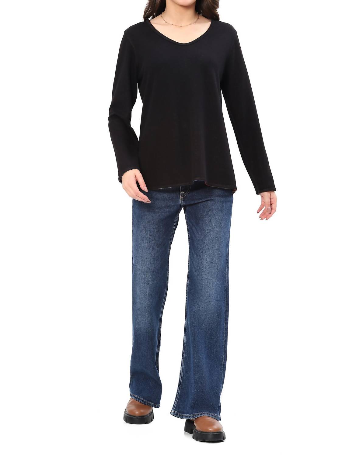 Parsley & Sage - Edith Reversible V-neck Top