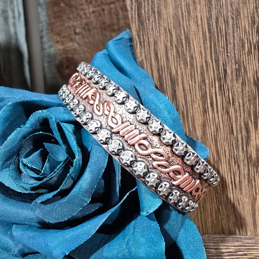 Silver Strike - Men's Cuff Barbwire Bracelet