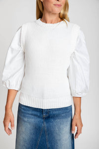 The Burgess Collection - Women's Mixed Media Shirt