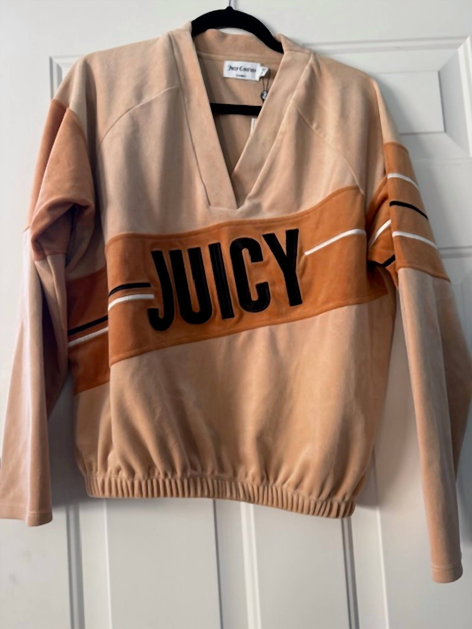 Juicy Couture - Women's Raglan velour pullover Top