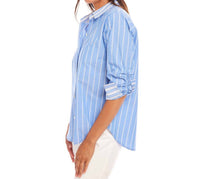 Karen Kane - Contrast Ruched Sleeve Shirt