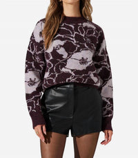 trove Women's Astra Sweater in plum - women's sweater