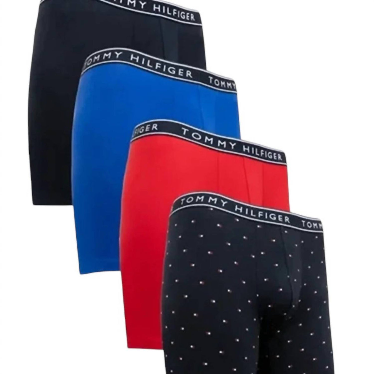 Tommy Hilfiger - Men's Cotton Stretch Boxer Brief - 4 Pack