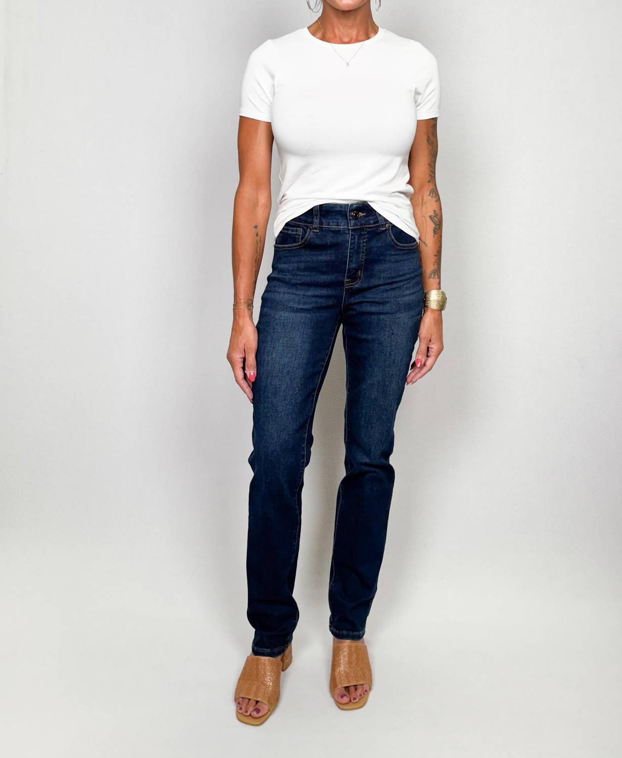 Tribal - Sophia Curvy Fit Straight Leg Jeans