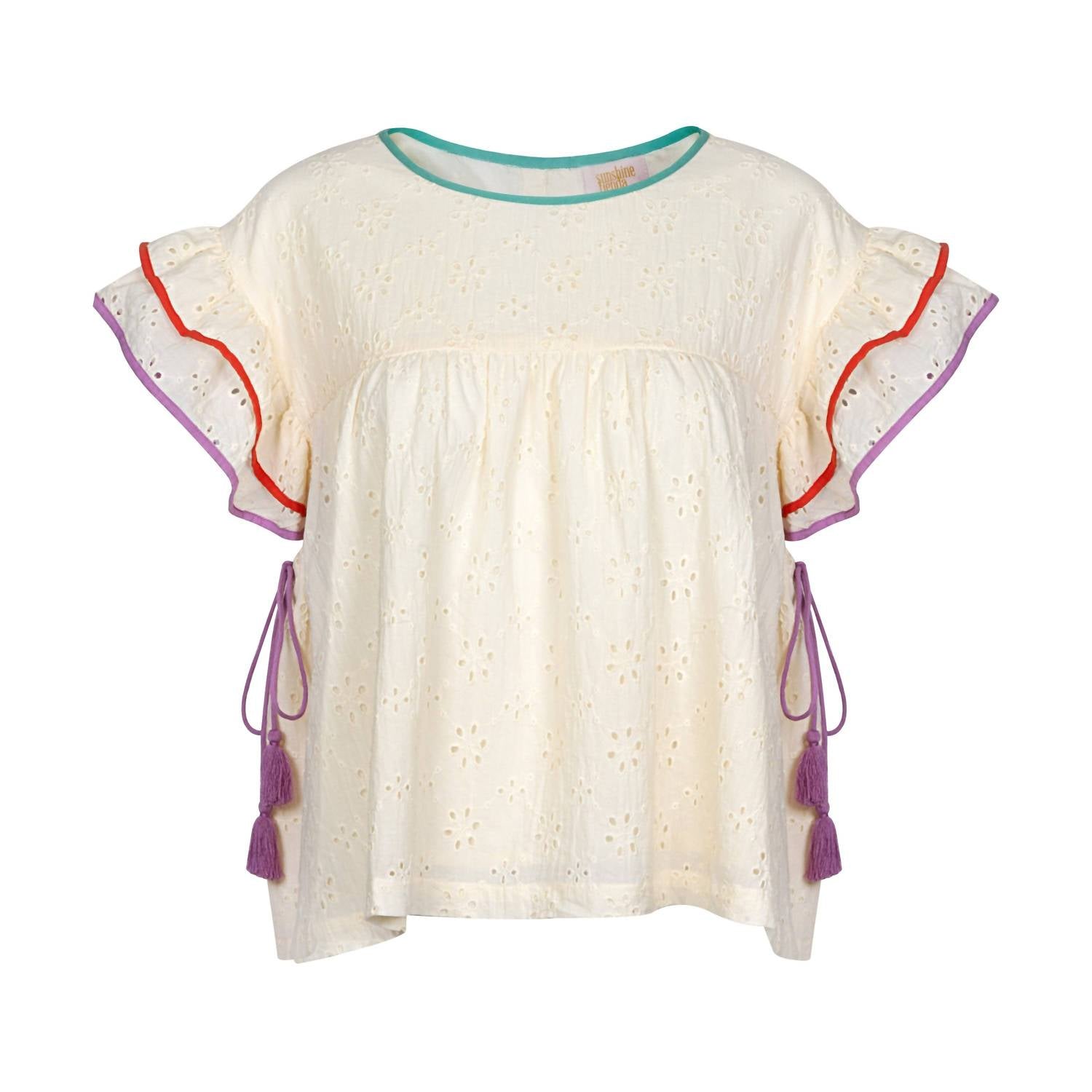 Sunshine Tienda - Eyelet Lottie Top