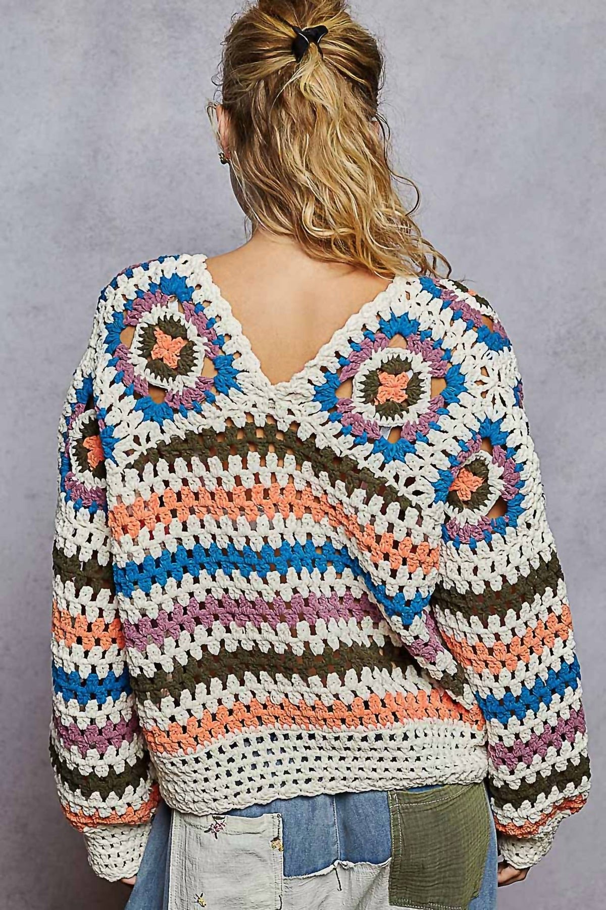 Pol - MARLOWE CROCHET SWEATER