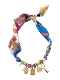 Gemelli - Women's Betsy Multi Charm Scarf Necklace