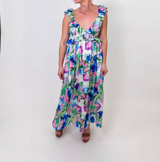 Meet Me In Santorini - Blossom Breeze Maxi Dress