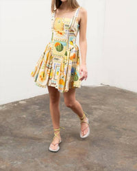 Moon River - Honey Fruit Print Mini Dress