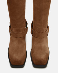 STEVE MADDEN Women's Ruskin Suede Boots in chestnut - women's shoe - view 4