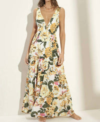 MAAJI Spring Garden Eva Long Dress in multicolor - women's dress
