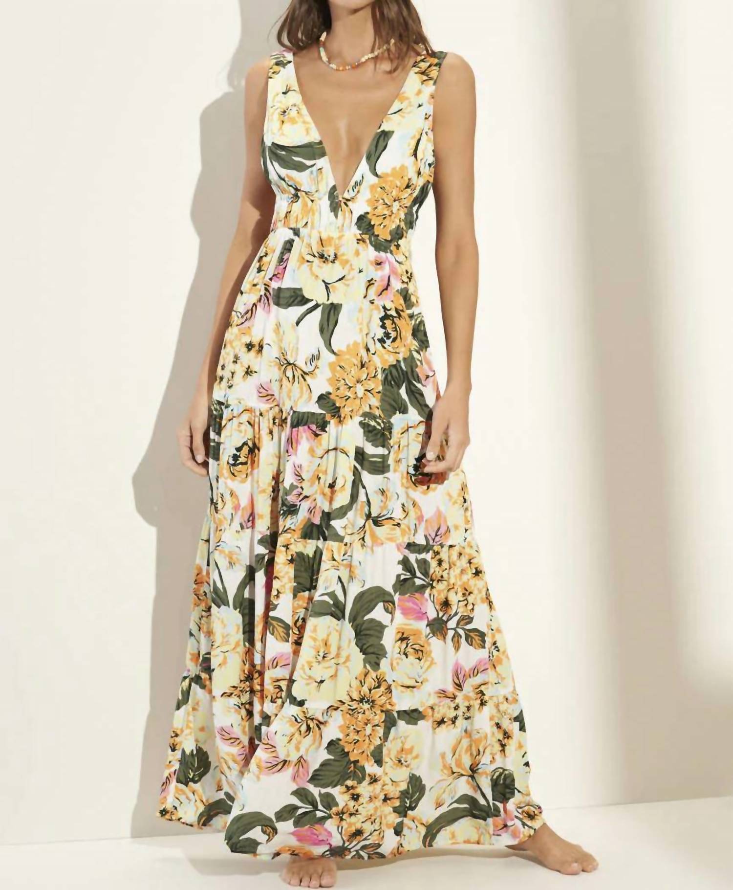 MAAJI Spring Garden Eva Long Dress in multicolor - women's dress