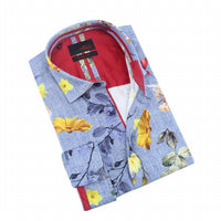 Eight X - Daisies On Indigo Button Down Shirt