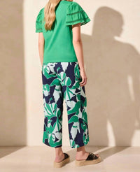 Tribal - Cotton Jersey Flutter Sleeve Top