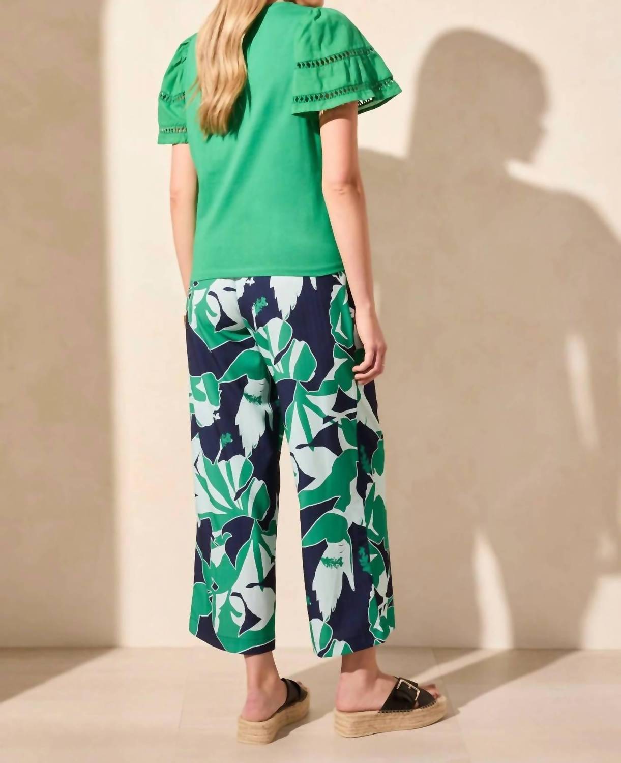 Tribal - Cotton Jersey Flutter Sleeve Top