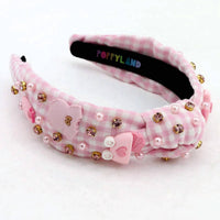 Poppyland Girls Big Sis Headband in it s a girl - kids' accessory - detail view