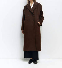 MOD REF Karoline Classic Double-breast Coat in brown - women's jacket