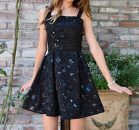 Flowers By Zoe - Girl's Aviana Textured Sequin Dress