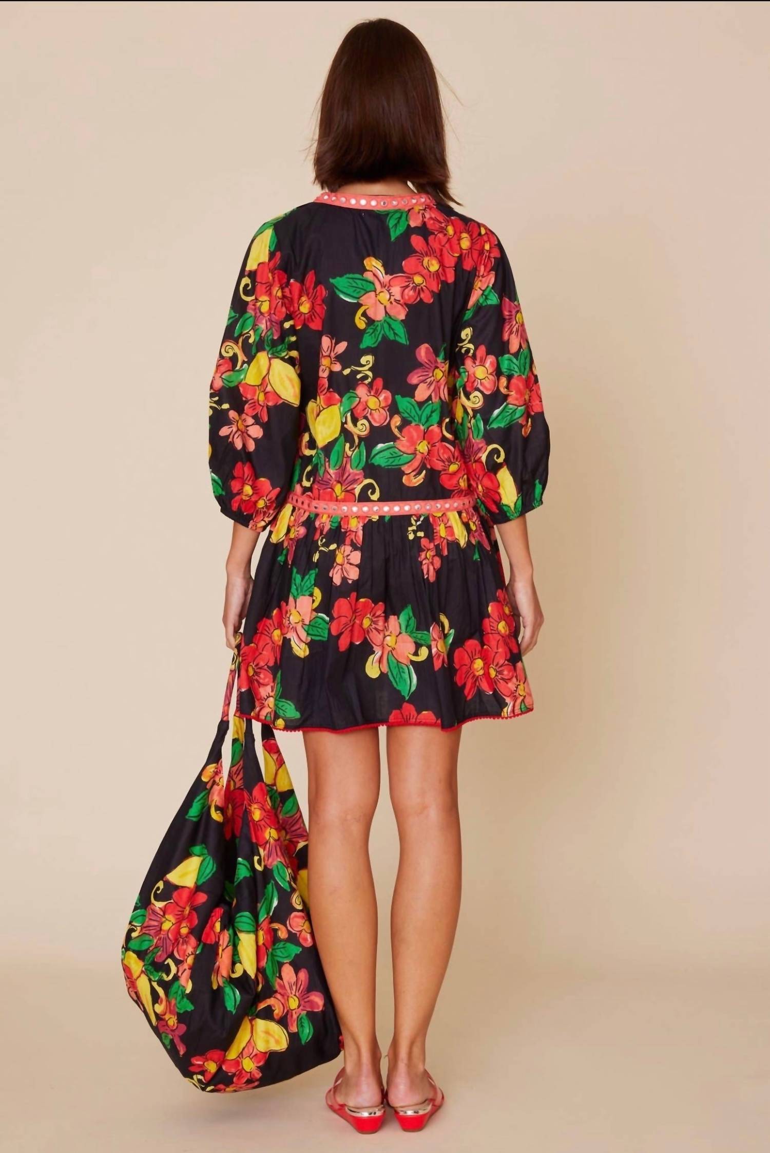Modaposa - Susana Printed Throw On Sundress