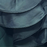 Eliza J One Shoulder Maxi Dress in teal - women's dress - alternate view