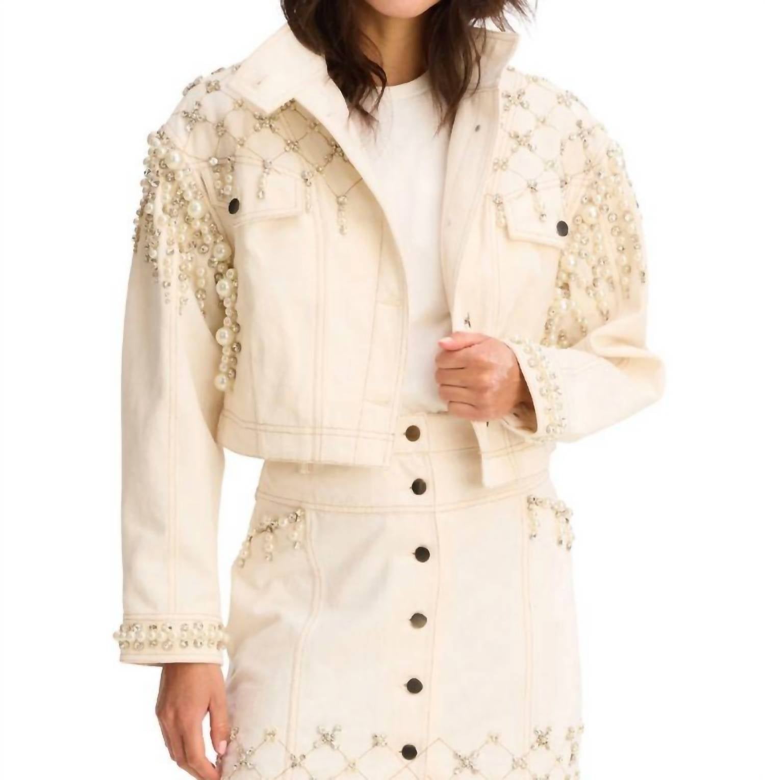 Allison - Rhinestone Relaxed Jacket