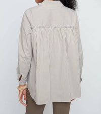 Renuar - Button Down Long Sleeve Stripe Top