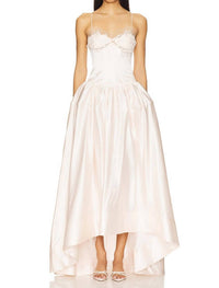 for Love & Lemons Nara Gown in pink - women's dress